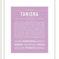 Tanisha | Name Art Print