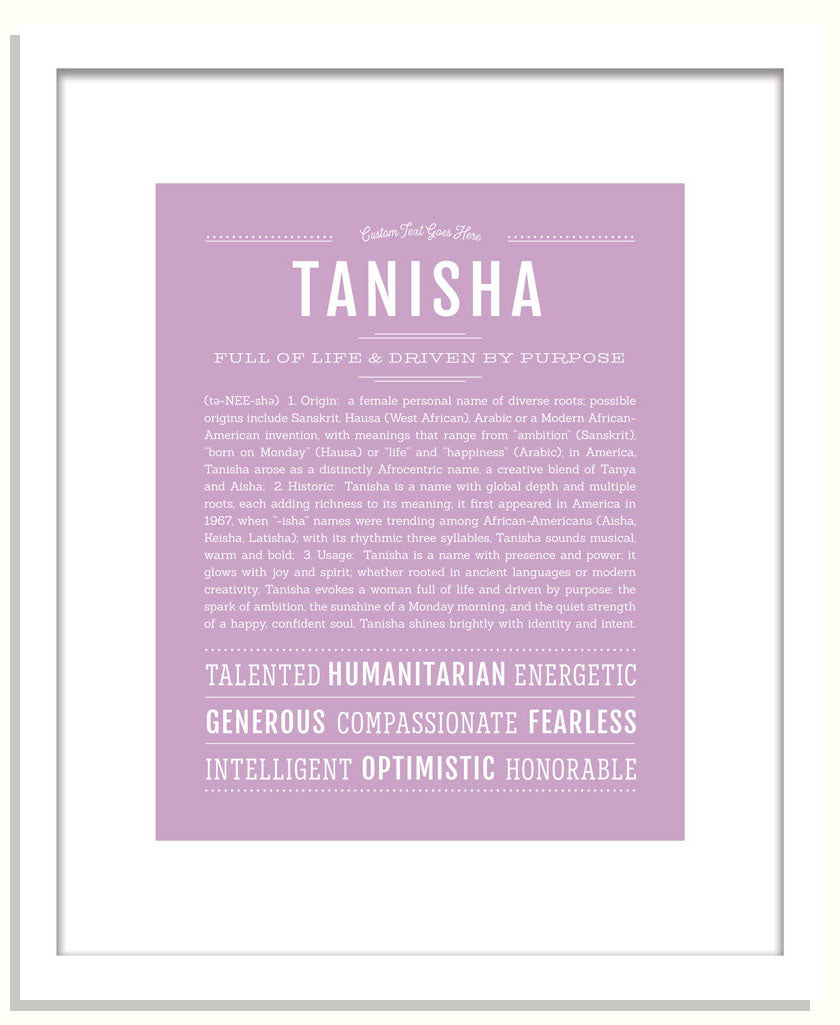 Tanisha | Name Art Print