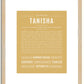 Tanisha | Name Art Print