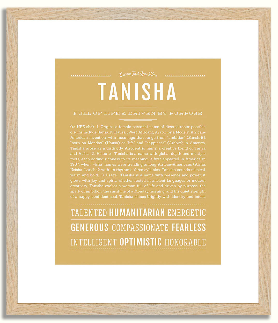 Tanisha | Name Art Print