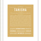 Tanisha | Name Art Print