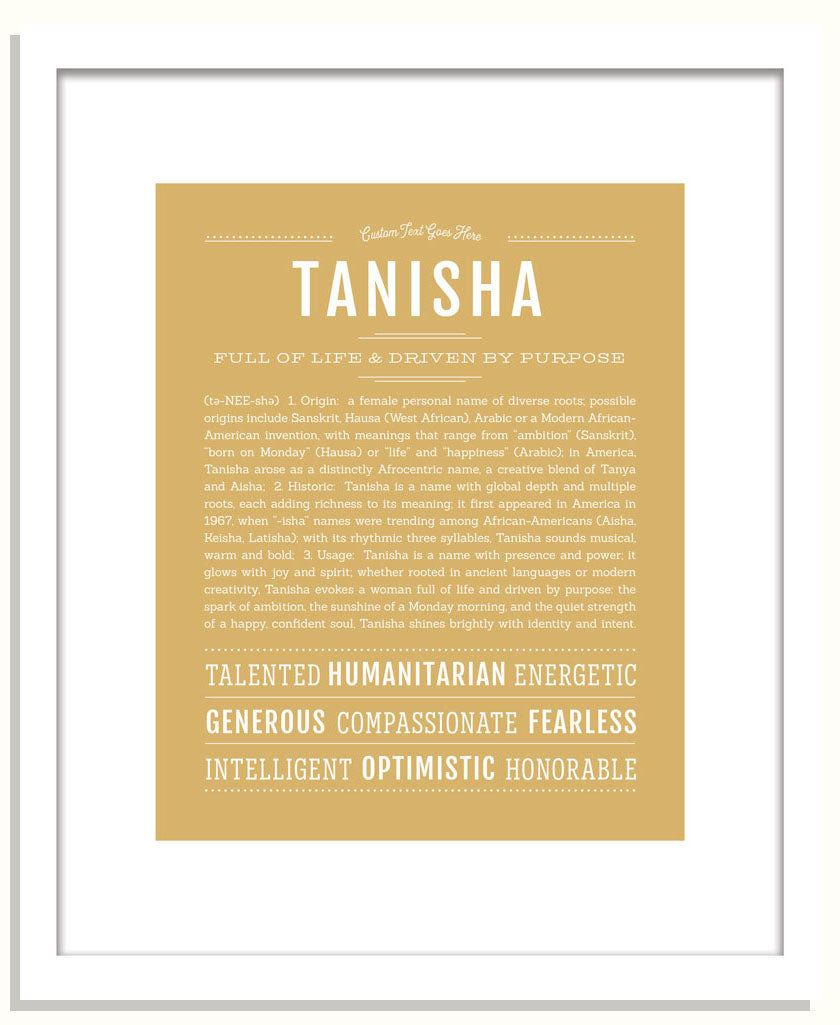 Tanisha | Name Art Print
