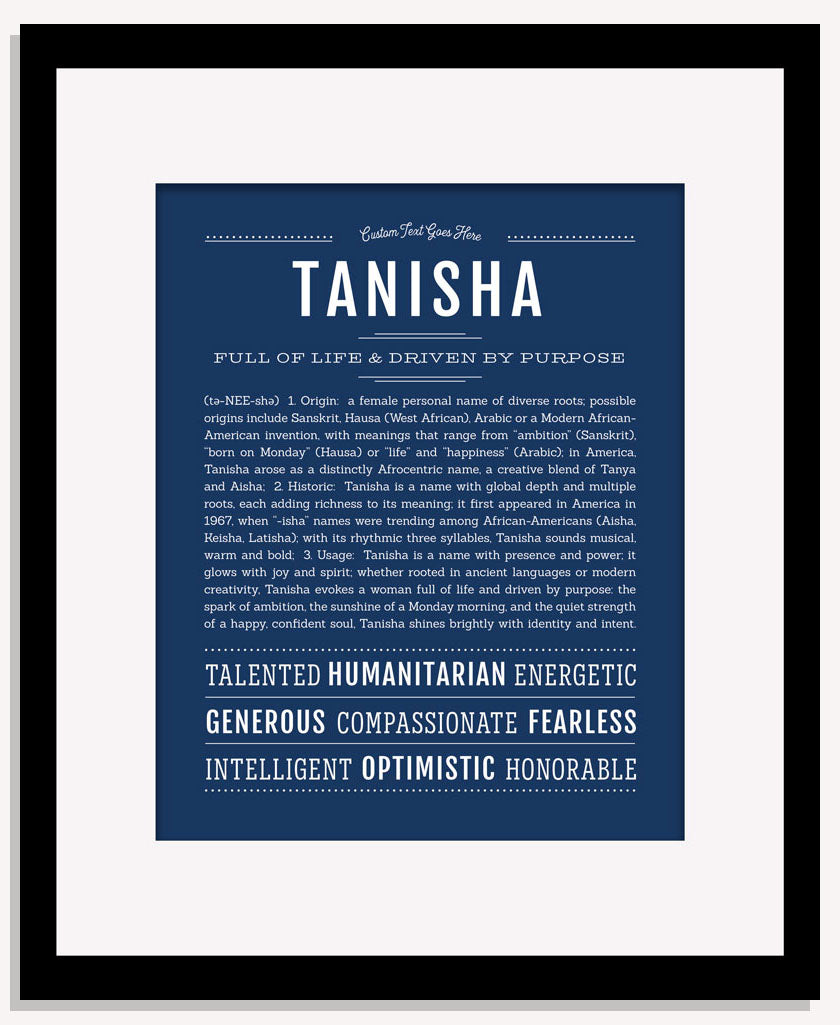 Tanisha | Name Art Print
