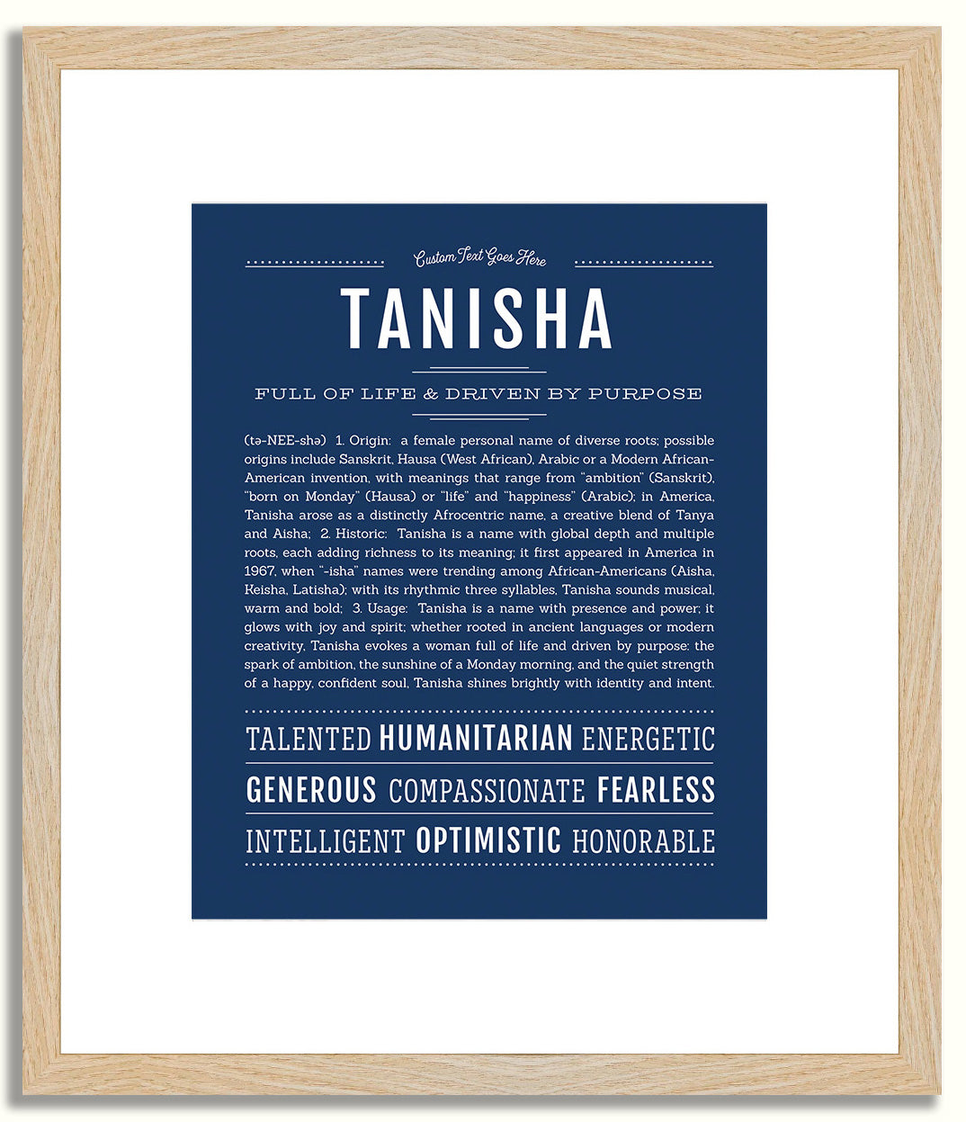 Tanisha | Name Art Print