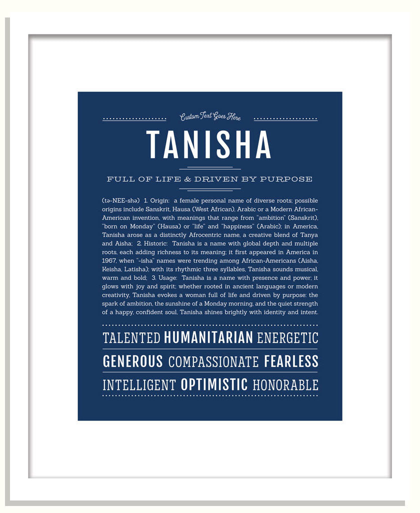 Tanisha | Name Art Print