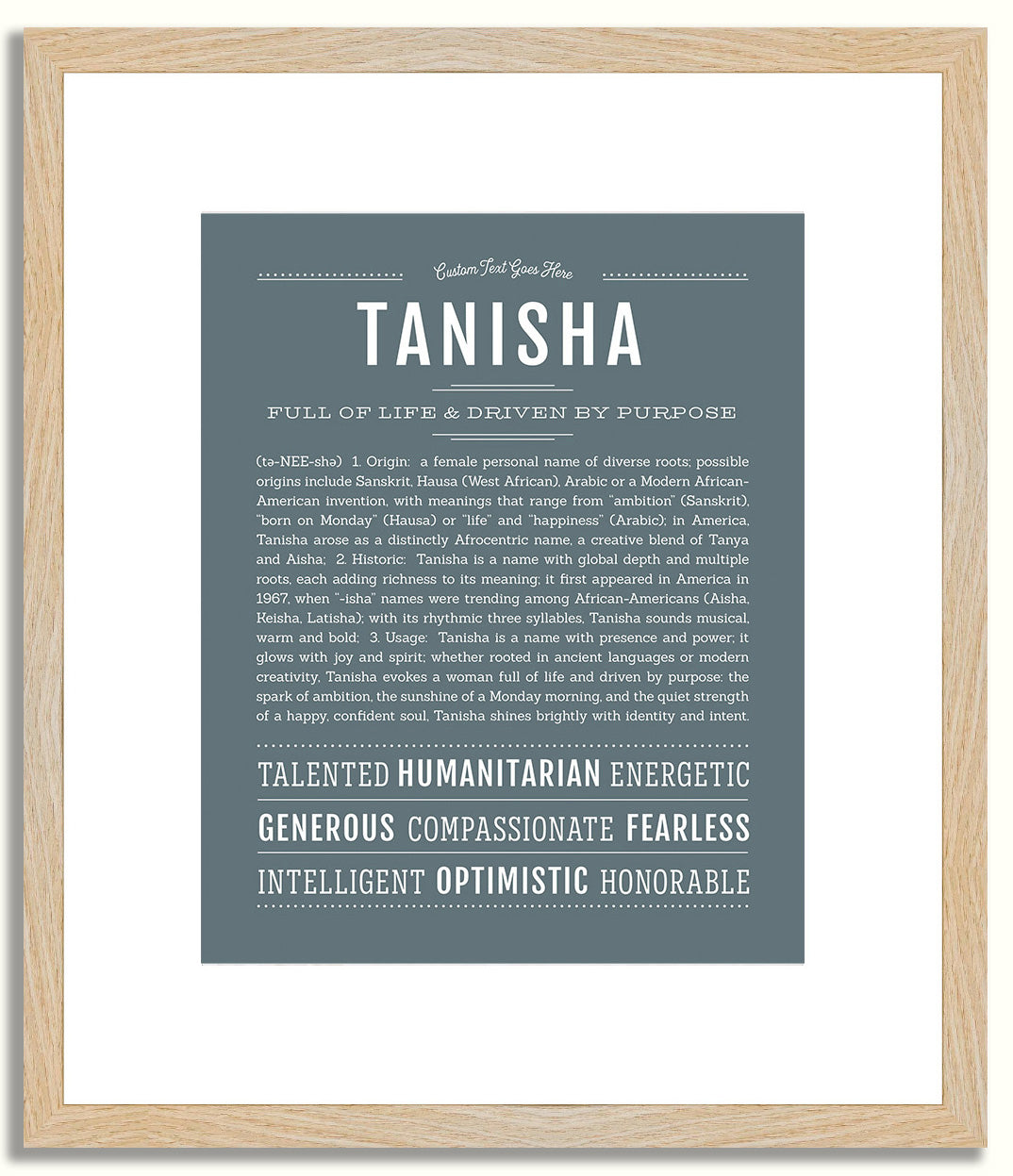 Tanisha | Name Art Print