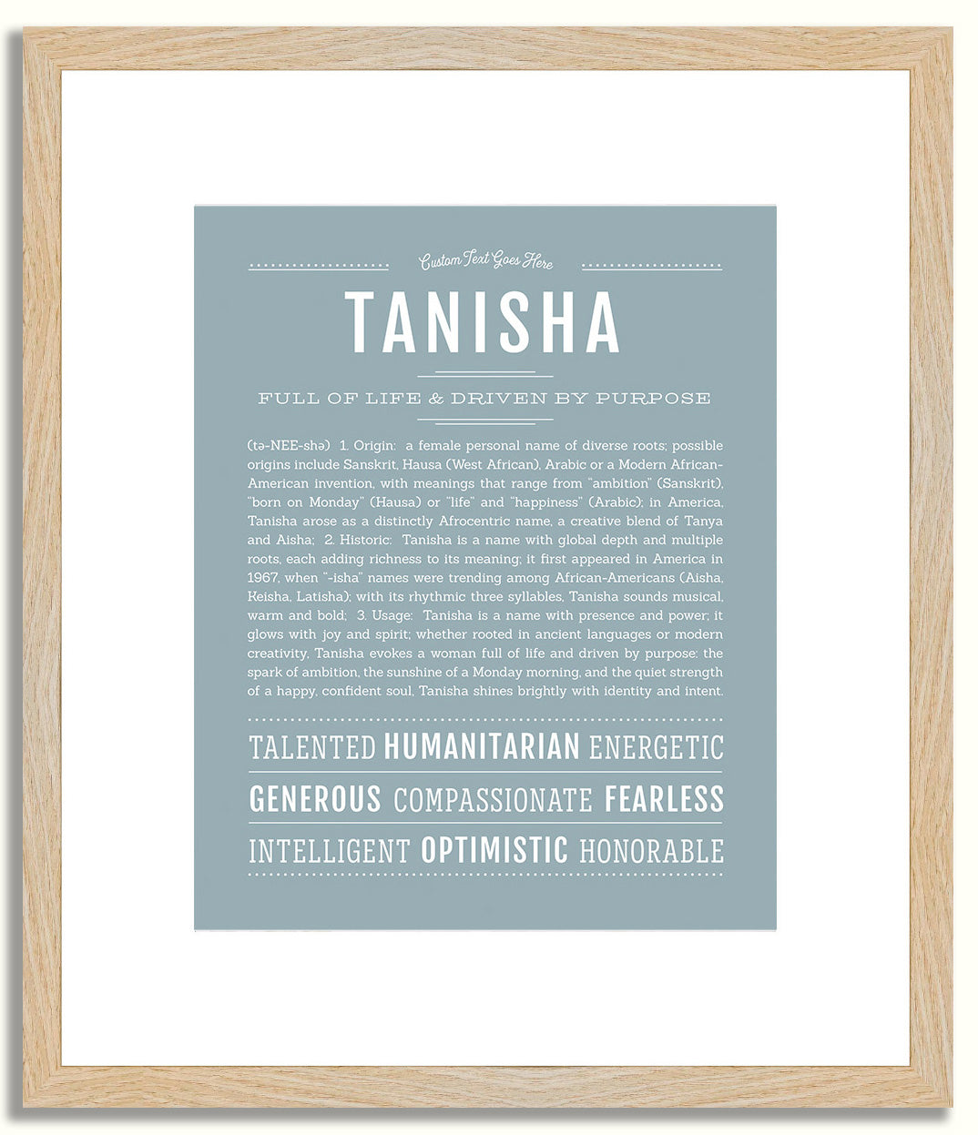 Tanisha | Name Art Print