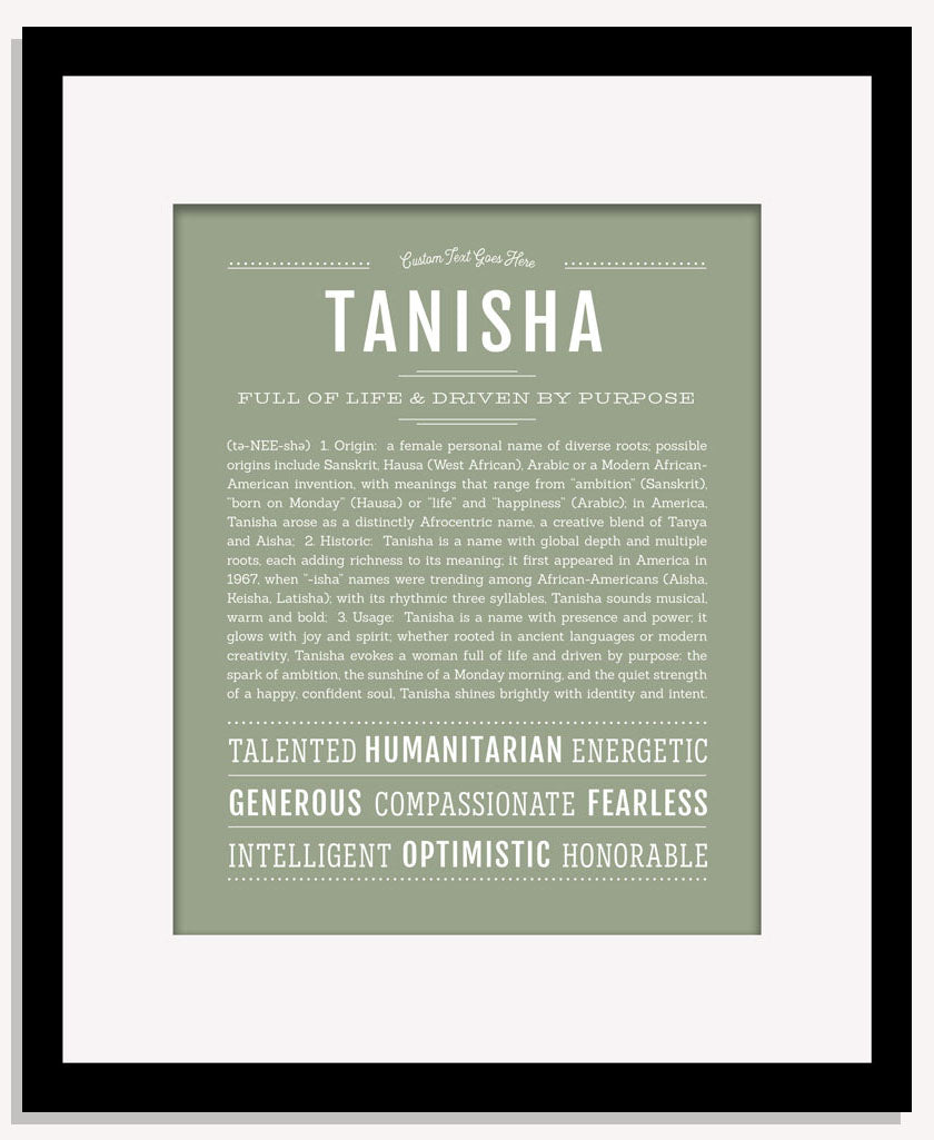 Tanisha | Name Art Print