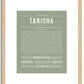Tanisha | Name Art Print