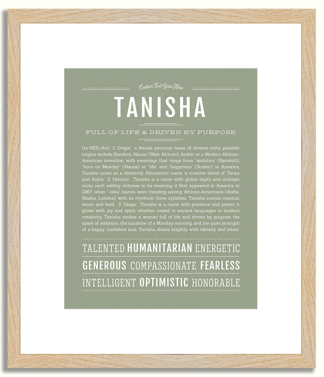 Tanisha | Name Art Print