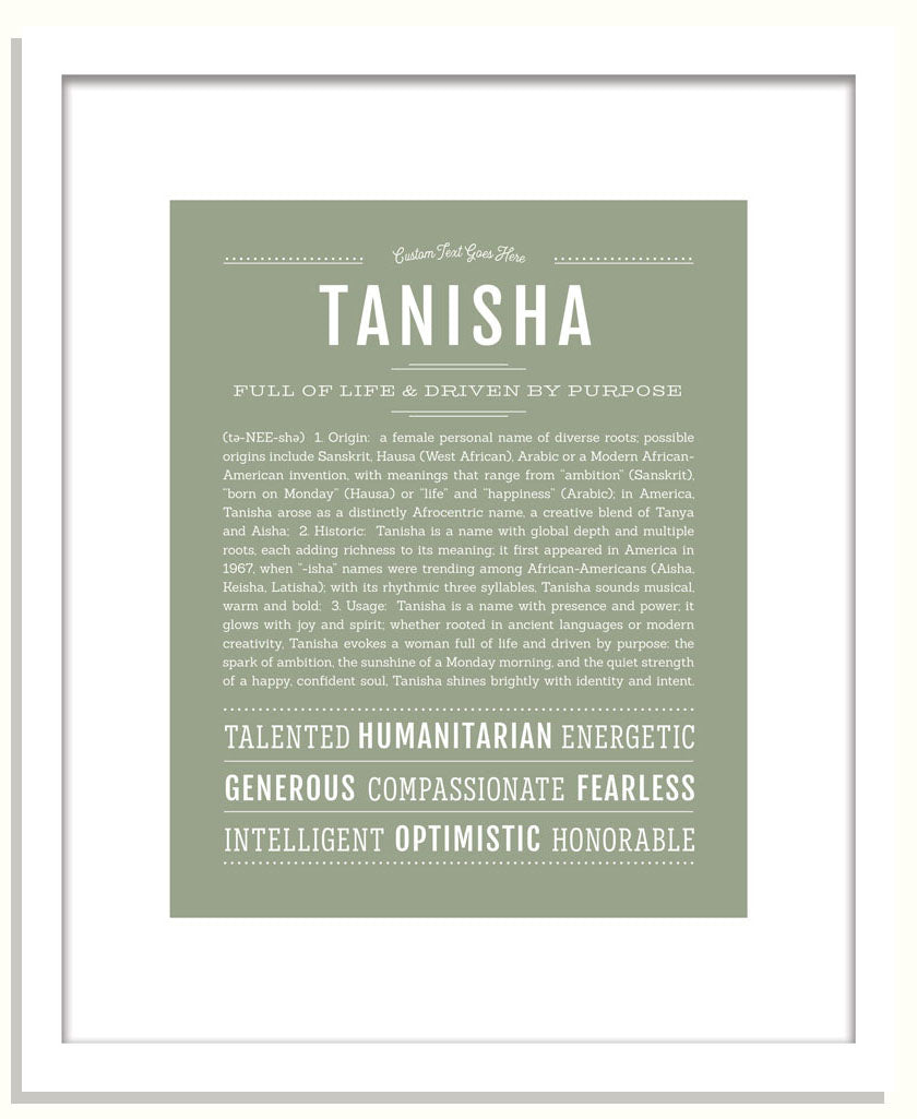 Tanisha | Name Art Print