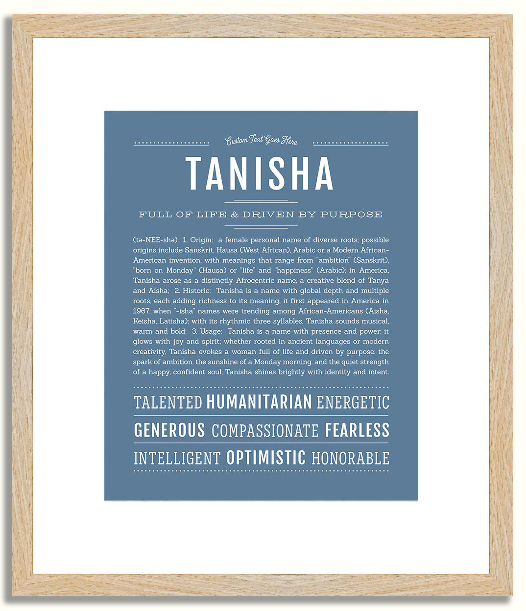 Tanisha | Name Art Print