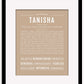 Tanisha | Name Art Print