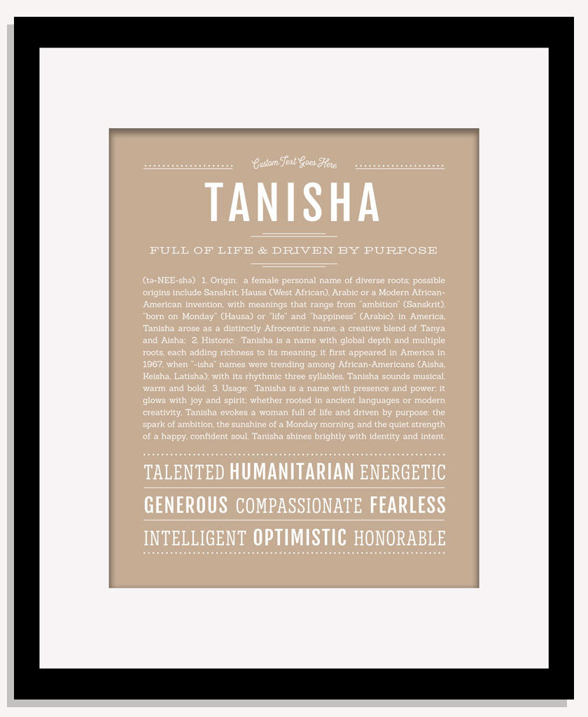 Tanisha | Name Art Print