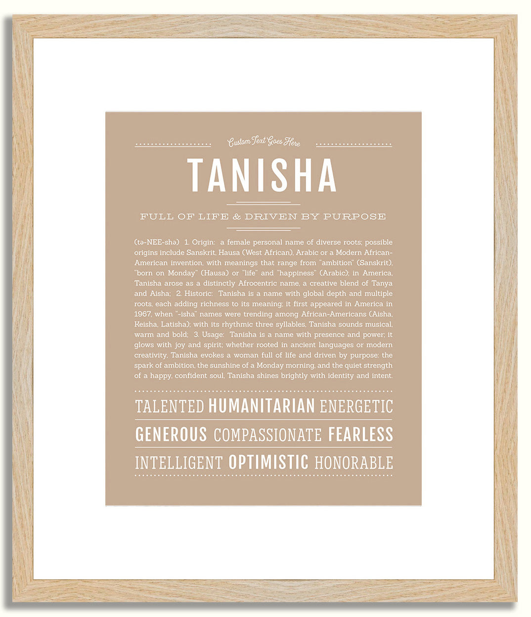 Tanisha | Name Art Print