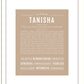 Tanisha | Name Art Print