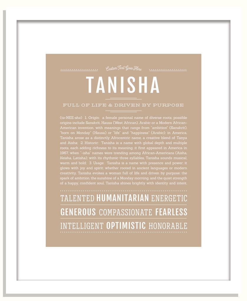 Tanisha | Name Art Print