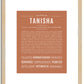 Tanisha | Name Art Print