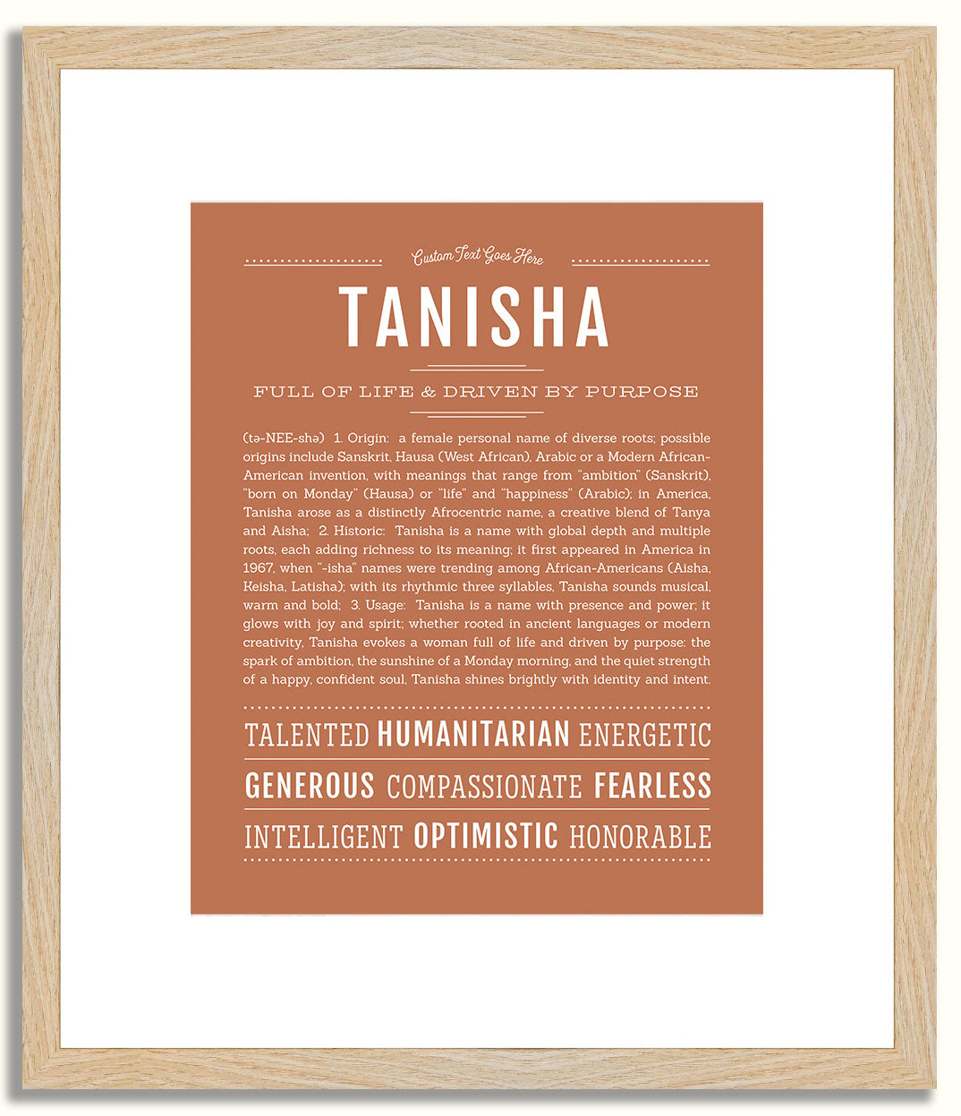 Tanisha | Name Art Print