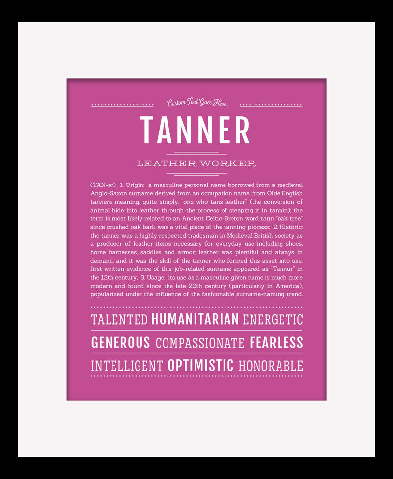 Frame Options | Dark Pink | Black Frame, Matted