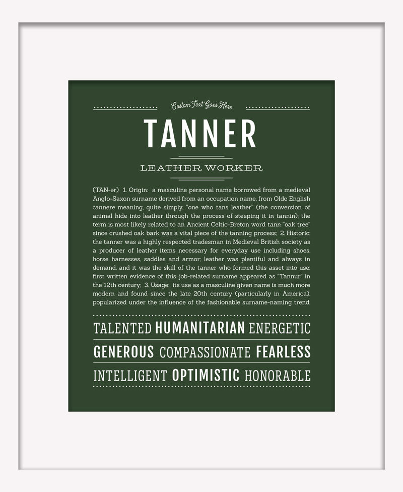 Frame Options | Deep Forest | White Frame, Matted