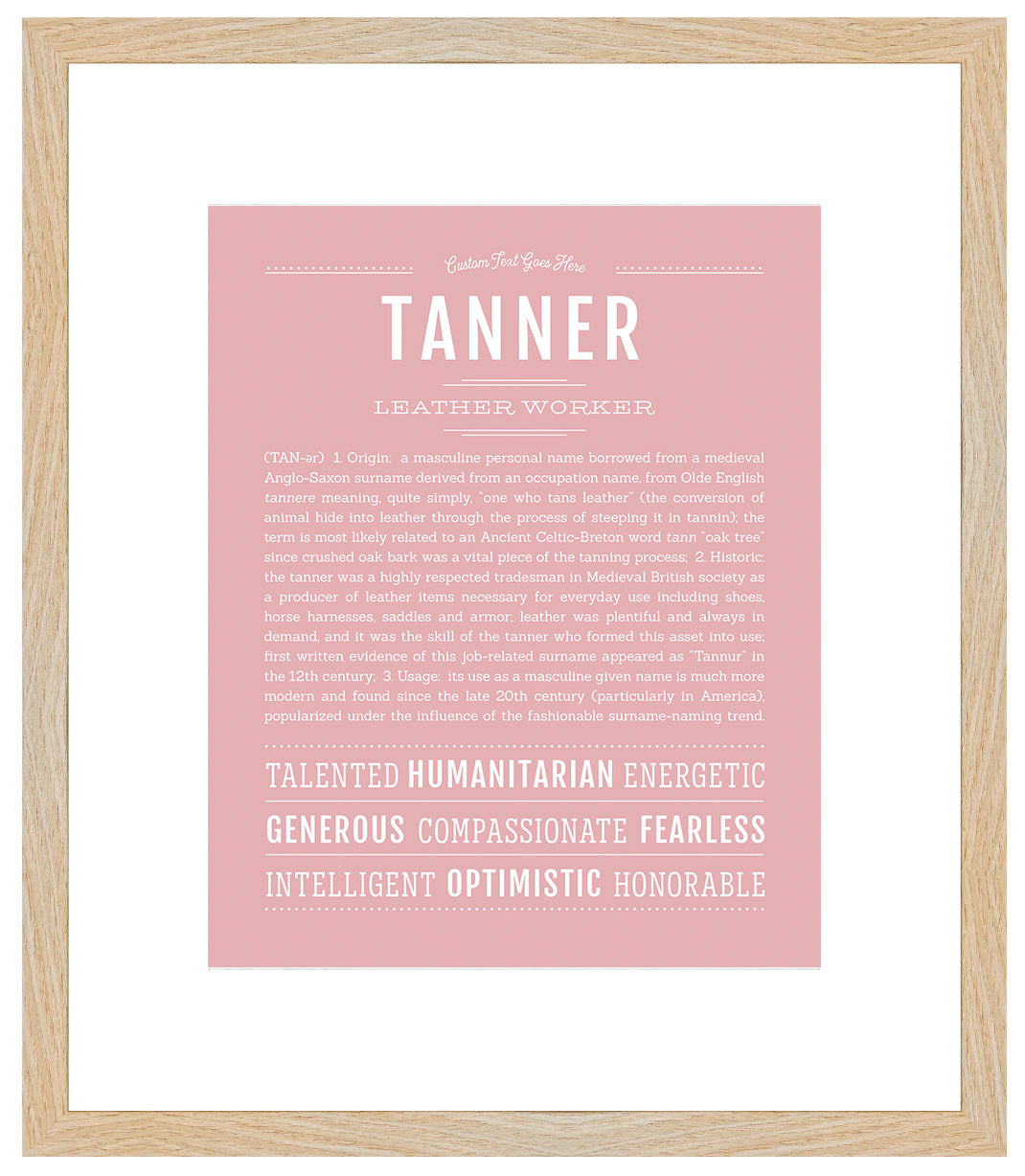 Frame Options | Dusty Rose | Maple Frame, Matted