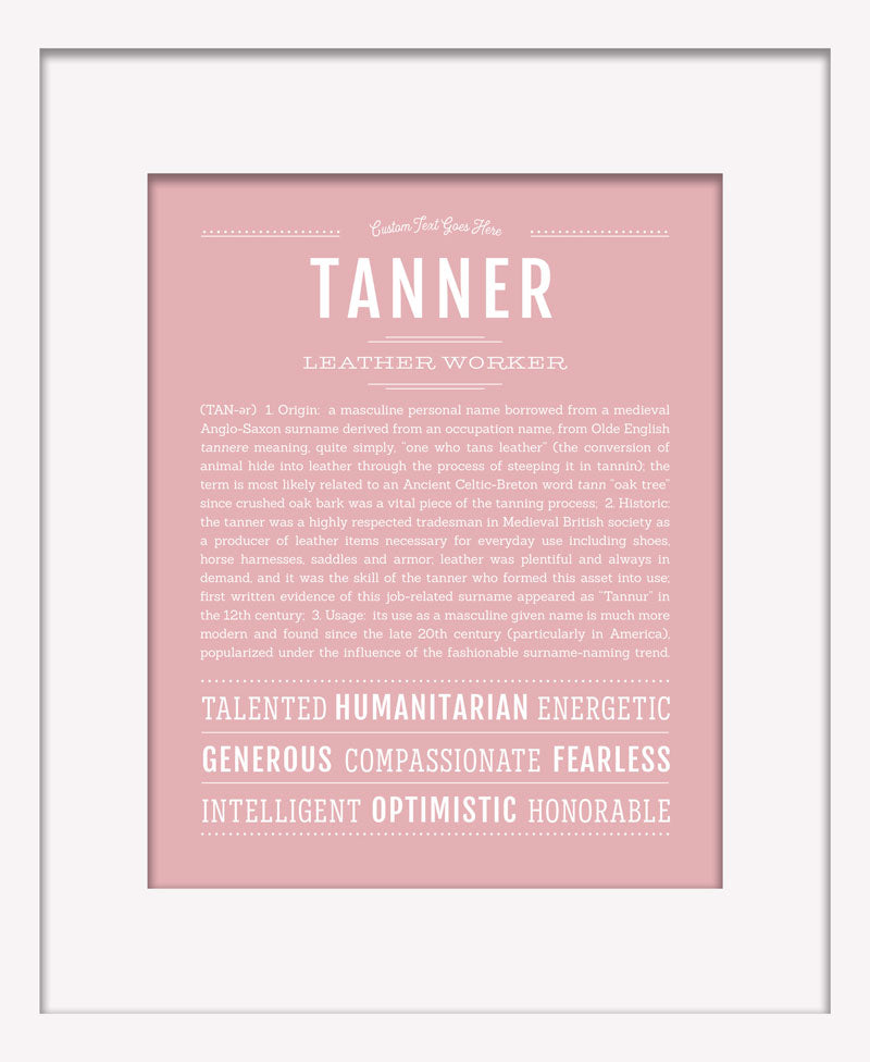 Frame Options | Dusty Rose | White Frame, Matted