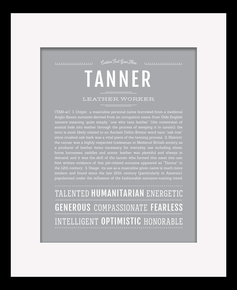 Frame Options | Light Gray | Black Frame, Matted