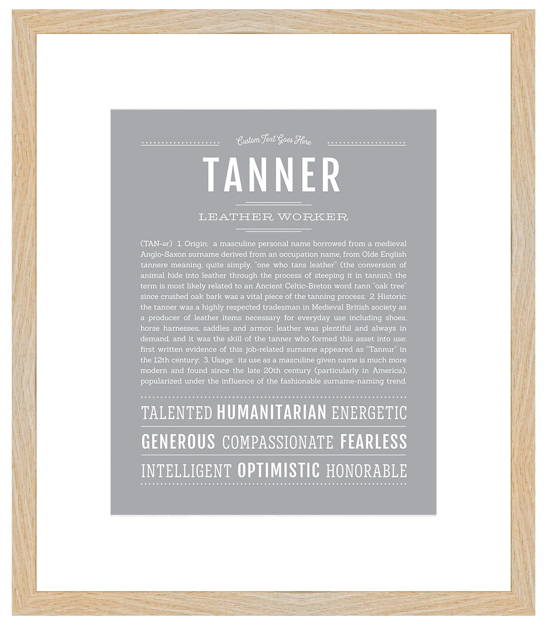 Frame Options | Light Gray | Maple Frame, Matted