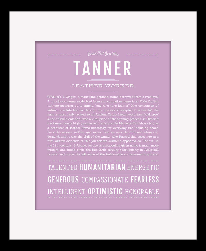 Frame Options | Lilac | Black Frame, Matted