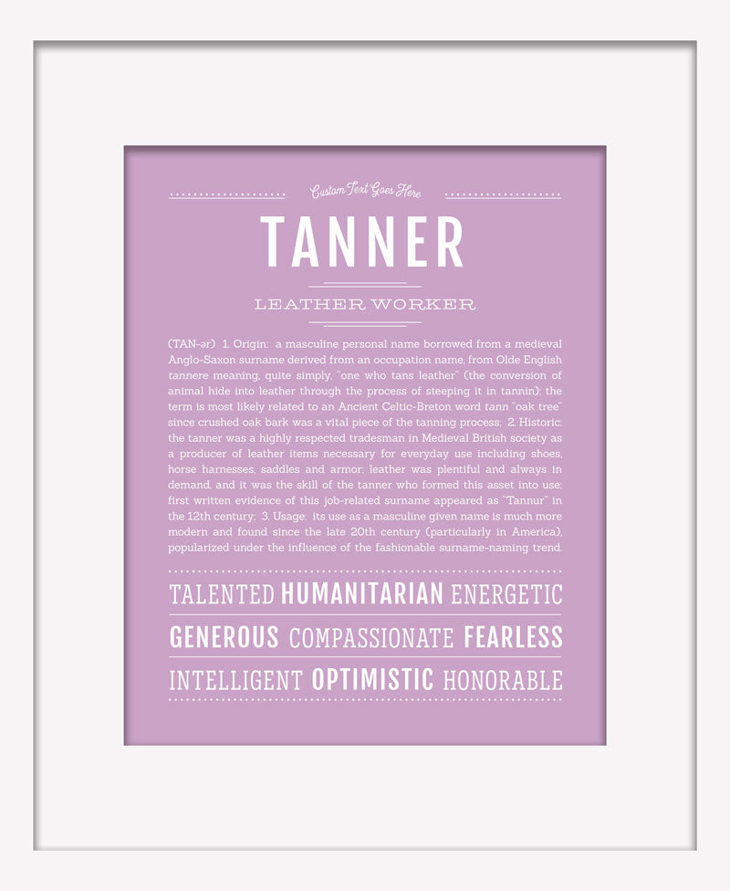 Frame Options | Lilac | White Frame, Matted