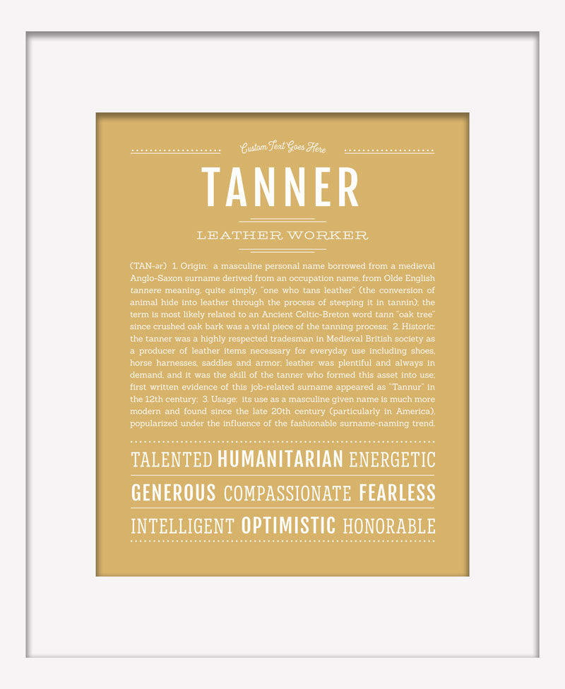 Frame Options | Matte Gold | White Frame, Matted