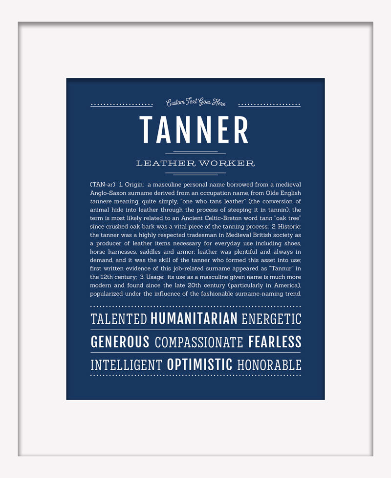 Frame Options | Midnight Blue | White Frame, Matted