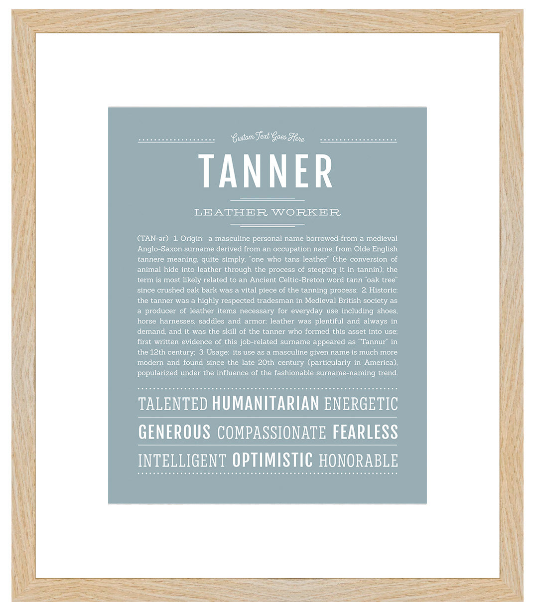 Tanner | Name Art Print