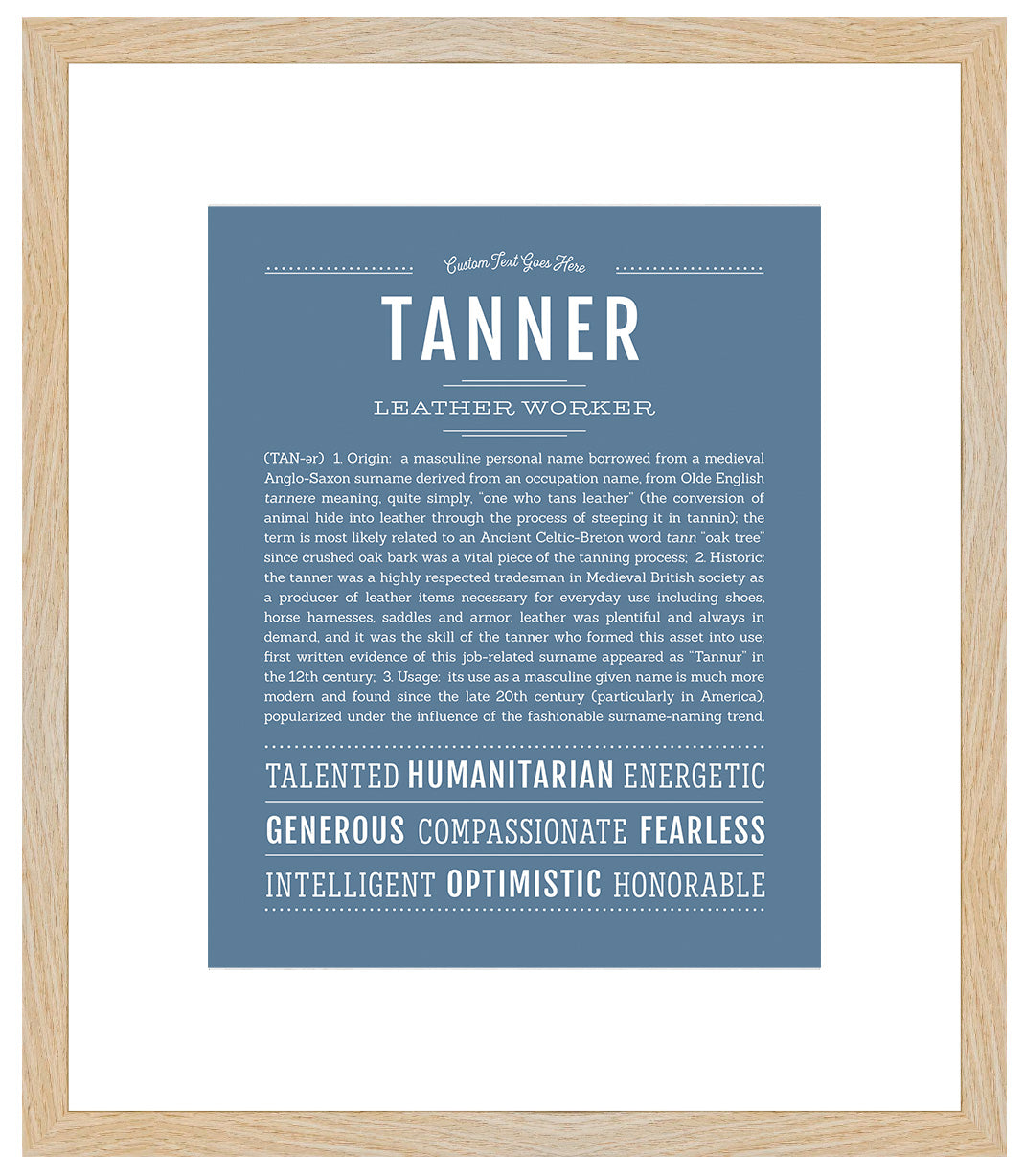 Tanner | Name Art Print