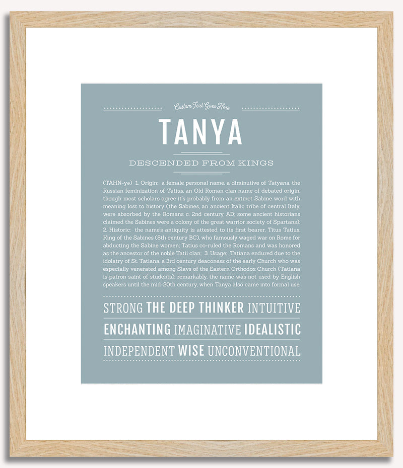 Tanya | Name Art Print