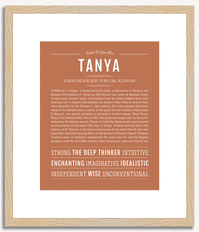 Tanya | Name Art Print