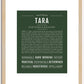 Tara | Name Art Print