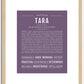 Tara | Name Art Print