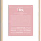 Tara | Name Art Print