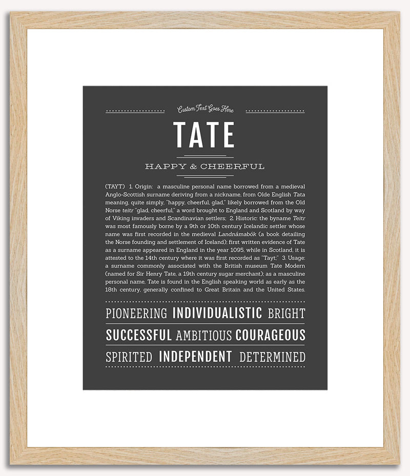 Tate | Name Art Print