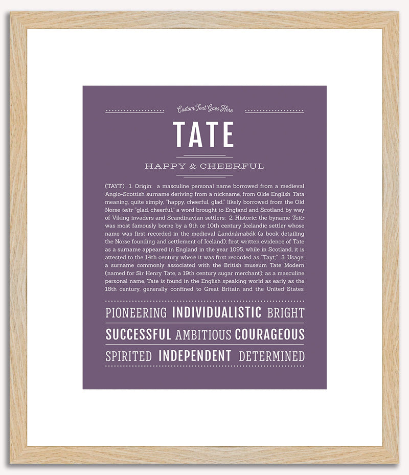 Tate | Name Art Print