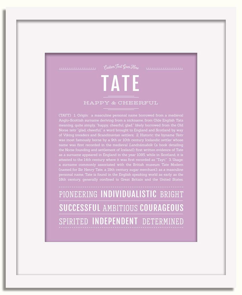 Frame Options | Lilac | White Frame, Matted