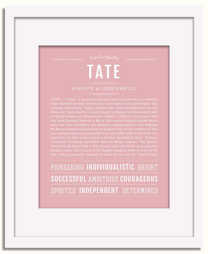 Frame Options | Dusty Rose | White Frame, Matted