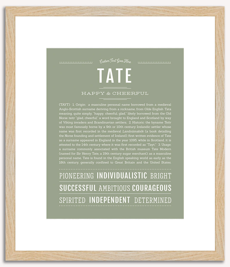 Tate | Name Art Print