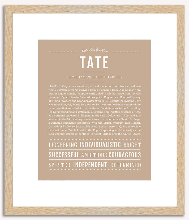 Tate | Name Art Print