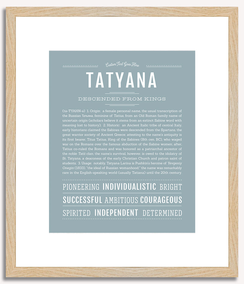 Tatyana | Name Art Print