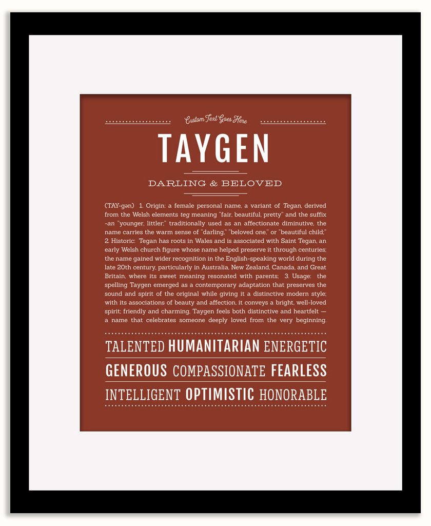 Taygen | Name Art Print