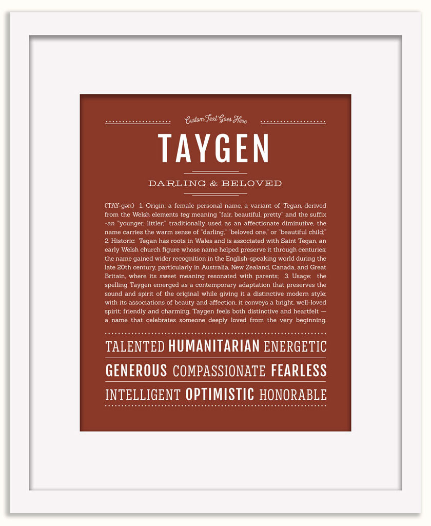 Taygen | Name Art Print