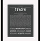 Taygen | Name Art Print